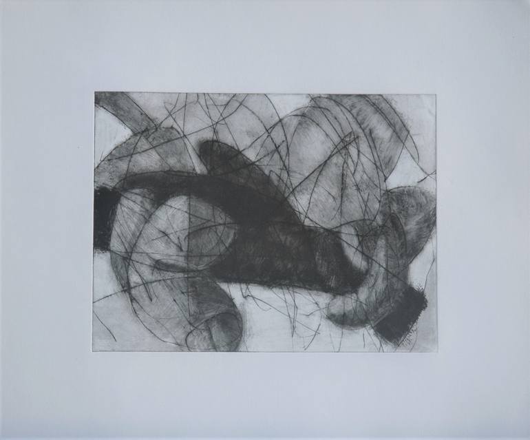 Original Abstract Fantasy Printmaking by Pedro Girao