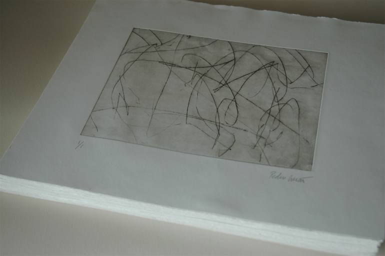 Original Abstract Fantasy Printmaking by Pedro Girao