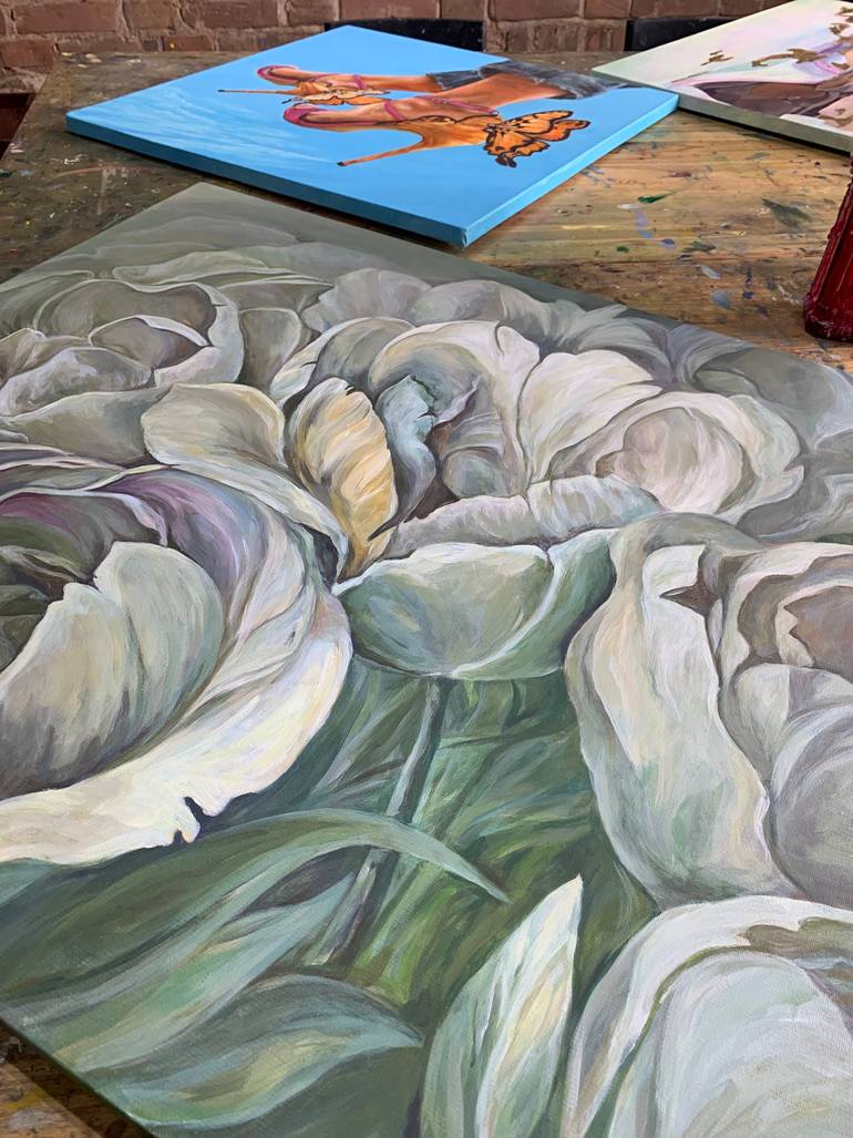 Original Impressionism Floral Painting by Sergey Eremin