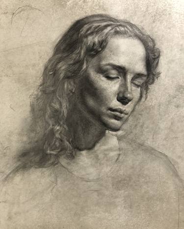 Original Portraiture Portrait Drawing by Brennan Strand