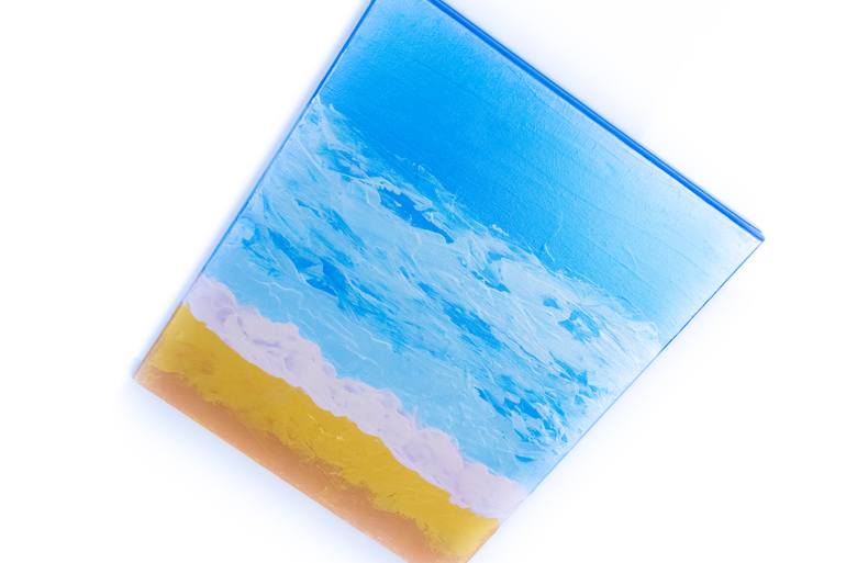 Original Abstract Beach Painting by Julia Kosterova