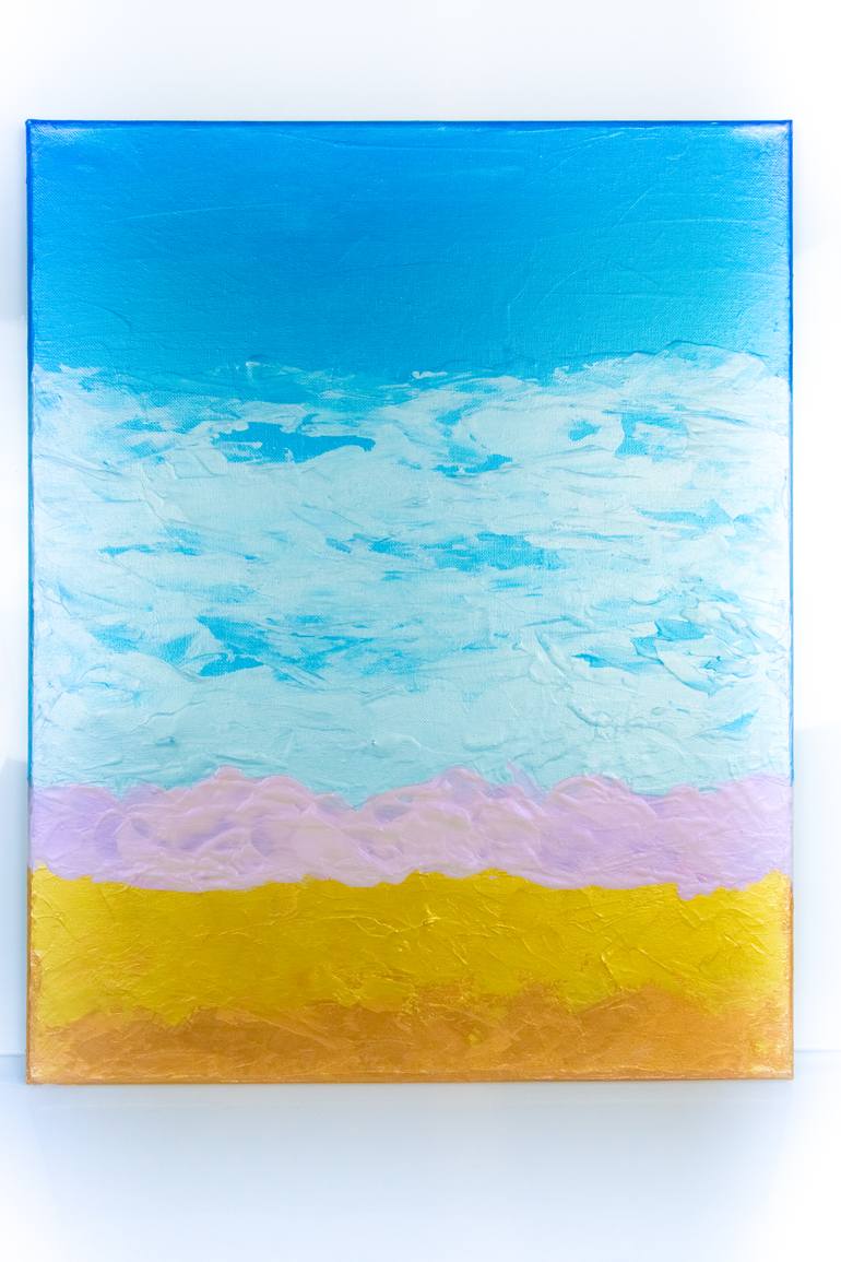 Original Abstract Beach Painting by Julia Kosterova