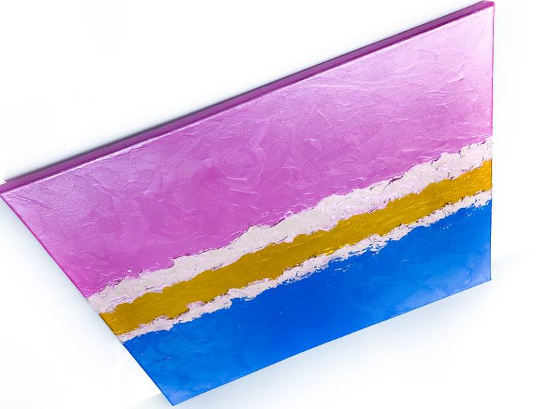 Original Abstract Beach Painting by Julia Kosterova