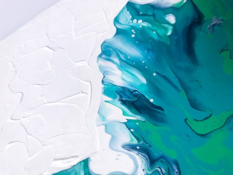 Original Abstract Floral Painting by Julia Kosterova