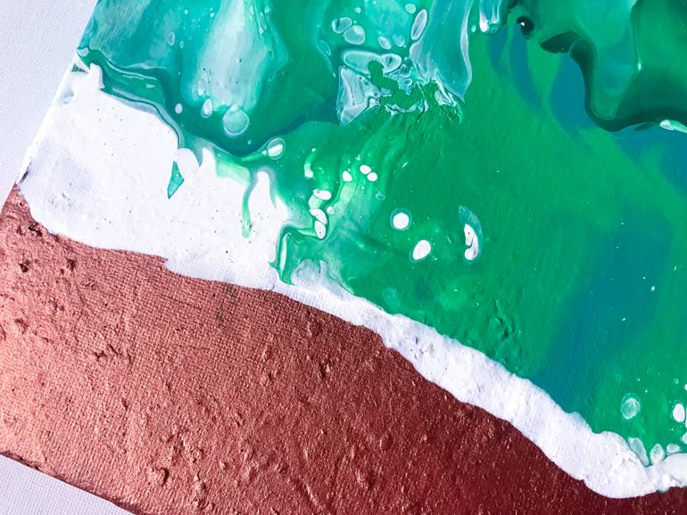 Original Abstract Beach Painting by Julia Kosterova
