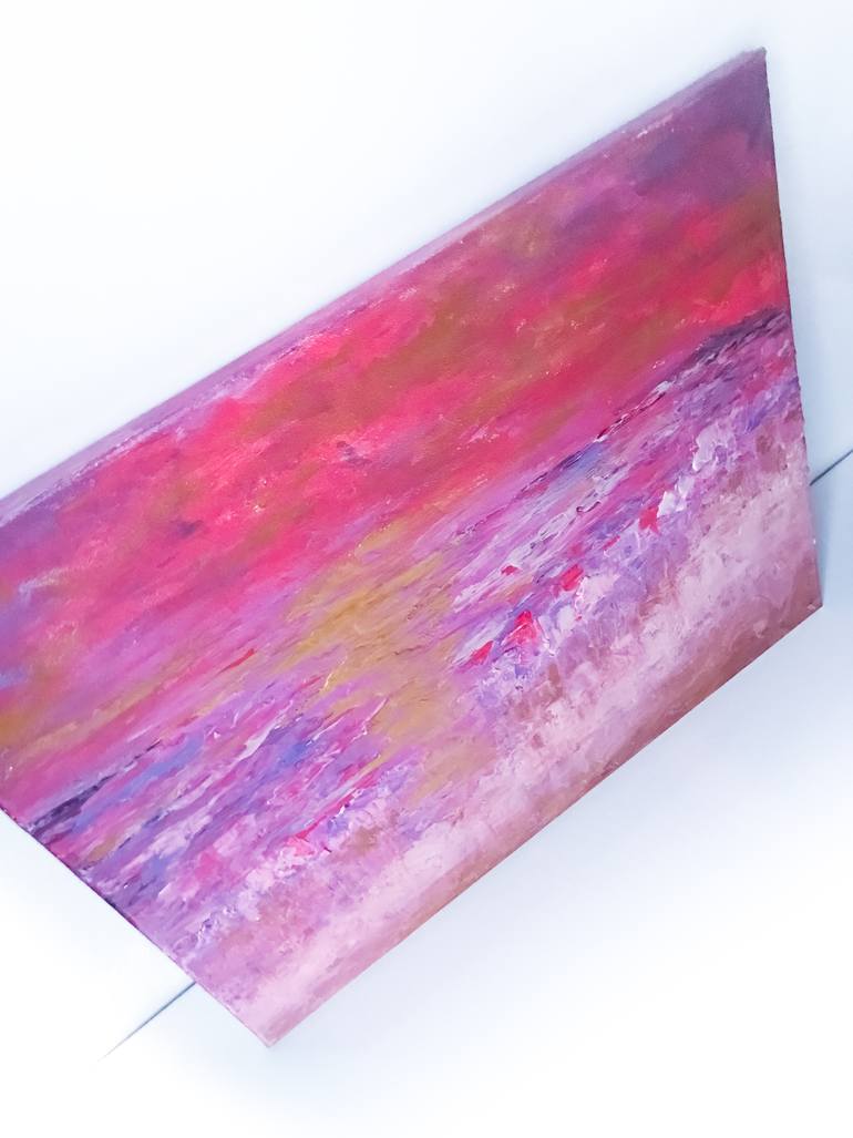 Original Impressionism Beach Painting by Julia Kosterova