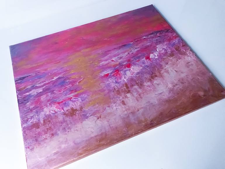 Original Impressionism Beach Painting by Julia Kosterova