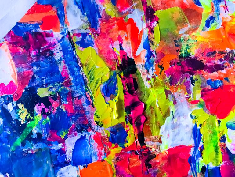 Original Abstract Boat Painting by Julia Kosterova