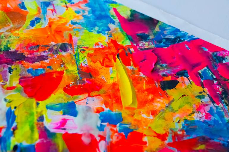 Original Abstract Boat Painting by Julia Kosterova