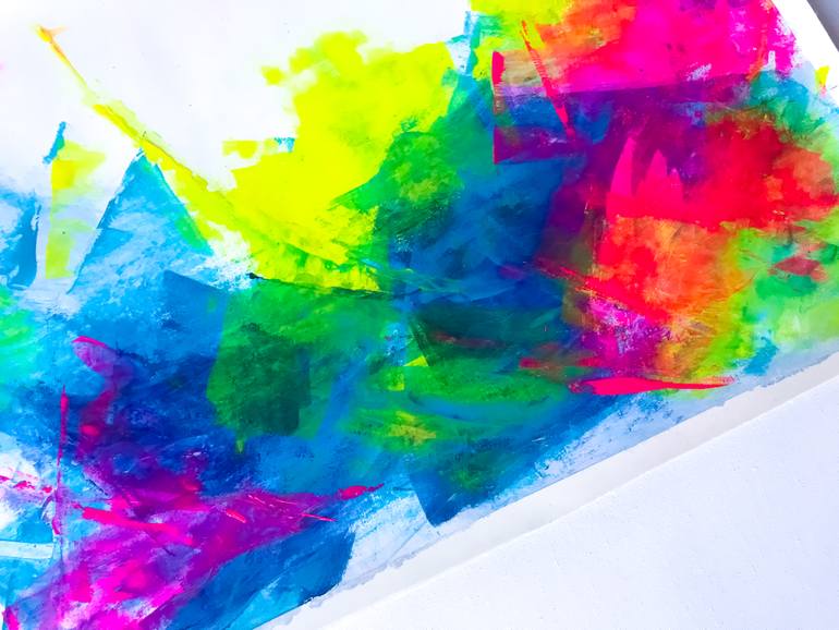 Original Abstract Expressionism Abstract Painting by Julia Kosterova