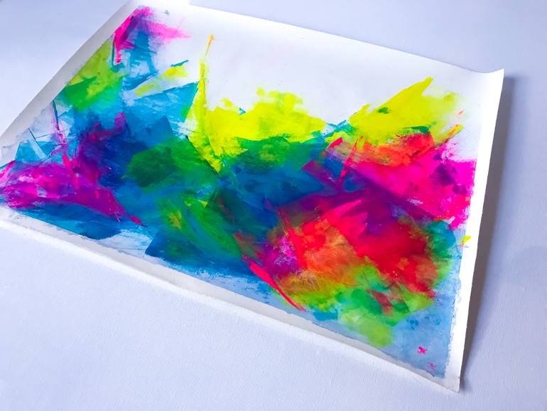 Original Abstract Expressionism Abstract Painting by Julia Kosterova