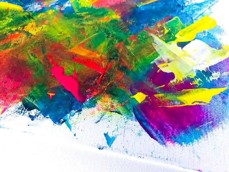 Original Abstract Boat Painting by Julia Kosterova