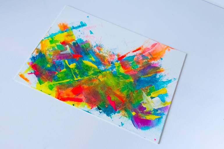 Original Abstract Boat Painting by Julia Kosterova