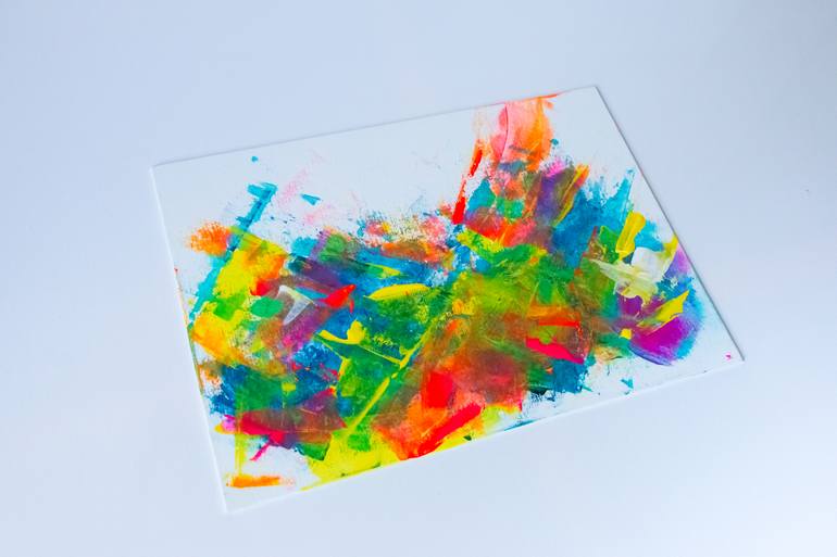 Original Abstract Boat Painting by Julia Kosterova