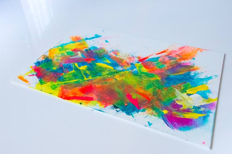 Original Abstract Boat Painting by Julia Kosterova
