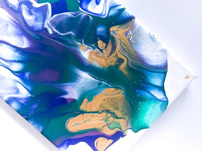 Original Abstract Floral Painting by Julia Kosterova
