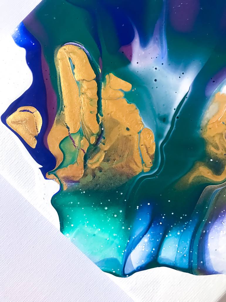 Original Abstract Floral Painting by Julia Kosterova