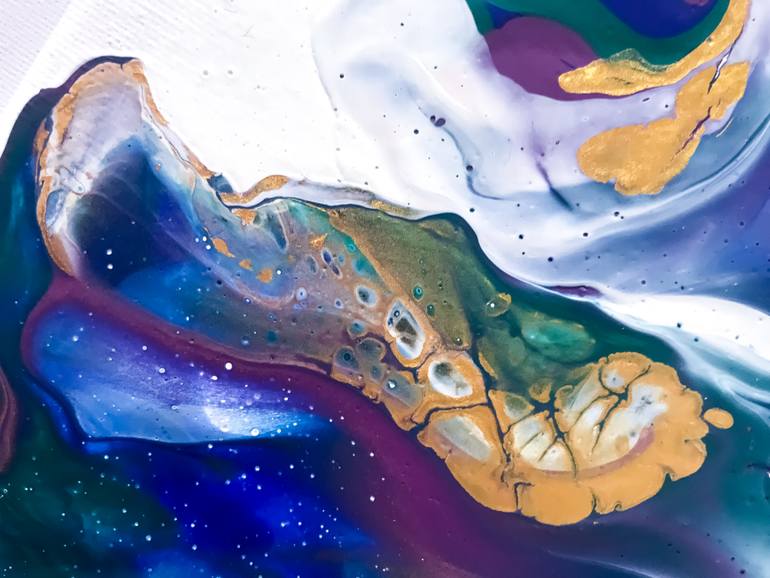 Original Abstract Animal Painting by Julia Kosterova