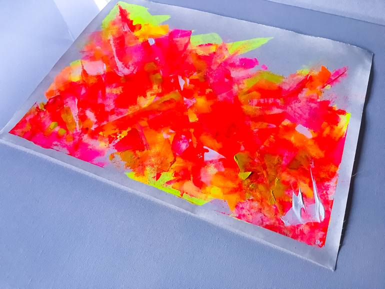 Original Abstract Expressionism Abstract Painting by Julia Kosterova