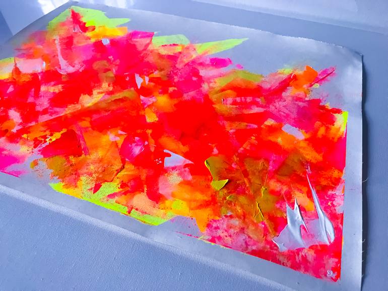 Original Abstract Expressionism Abstract Painting by Julia Kosterova