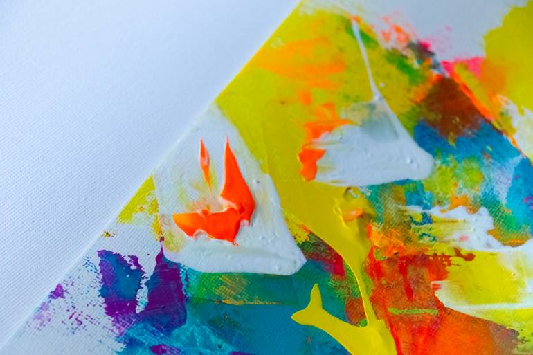 Original Abstract Sports Painting by Julia Kosterova