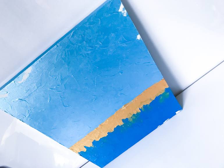 Original Abstract Seascape Painting by Julia Kosterova