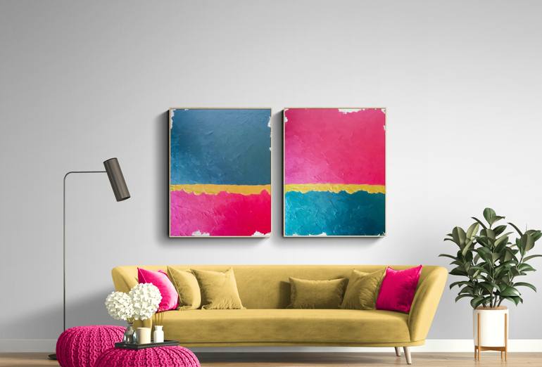 Original Abstract Landscape Painting by Julia Kosterova