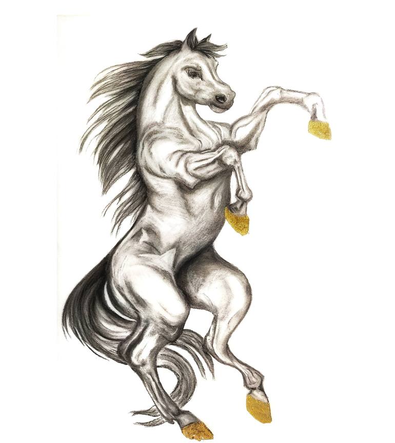 Dancing Horse Painting by Danielle de Sousa | Saatchi Art