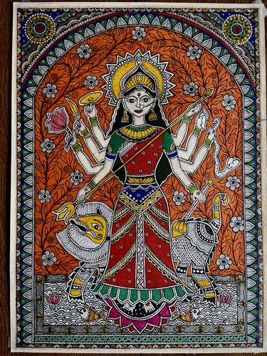 Print of Folk Religious Paintings by Ratnaker Prasad