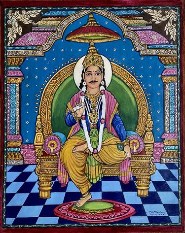 Print of Folk Religious Paintings by Ratnaker Prasad