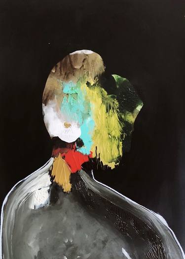 Original Figurative Portrait Painting by Nilufer Yildirim