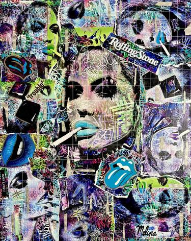 Original Pop Art Pop Culture/Celebrity Collage by Melina Sobi