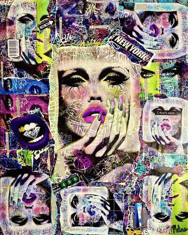 Original Pop Art Fashion Collage by Melina Sobi