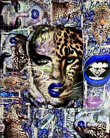Original Abstract Expressionism Women Mixed Media by Melina Sobi