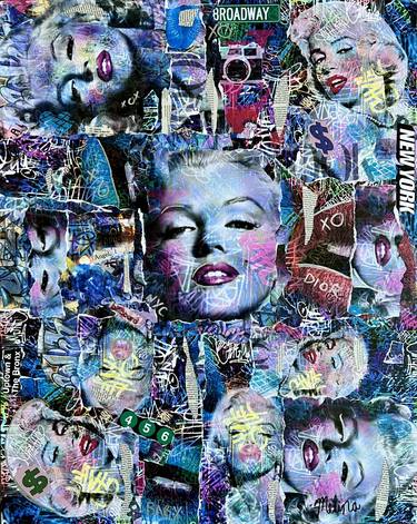 Print of Abstract Expressionism Pop Culture/Celebrity Mixed Media by Melina Sobi