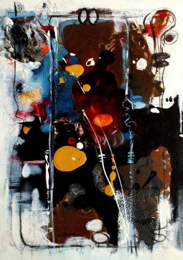 Print of Abstract Paintings by AKINTUNDE gbenga