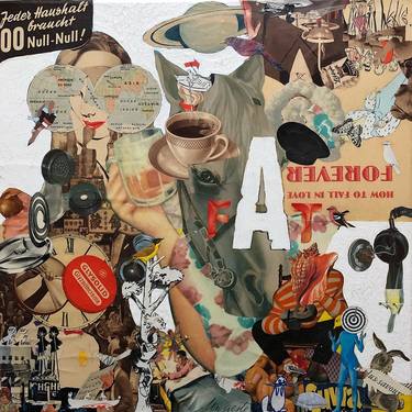 Original Dada Love Collage by Matthew Rose