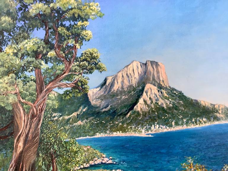 Original Art Deco Seascape Painting by Antonina Dunaeva
