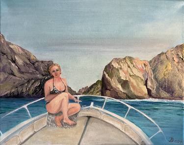 Print of Fine Art Seascape Paintings by Antonina Dunaeva