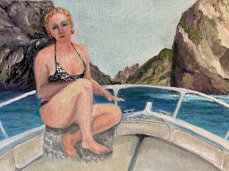 Original Fine Art Seascape Painting by Antonina Dunaeva