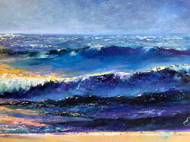 Original Impressionism Seascape Painting by Antonina Dunaeva