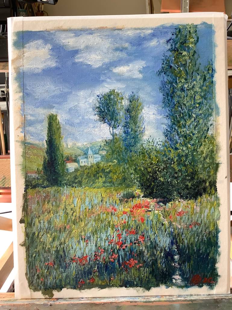Original Impressionism Landscape Painting by Antonina Dunaeva