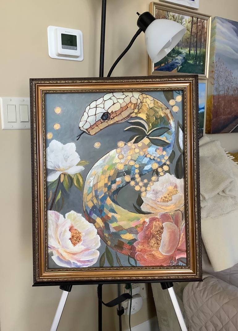 Original Abstract Animal Painting by Antonina Dunaeva