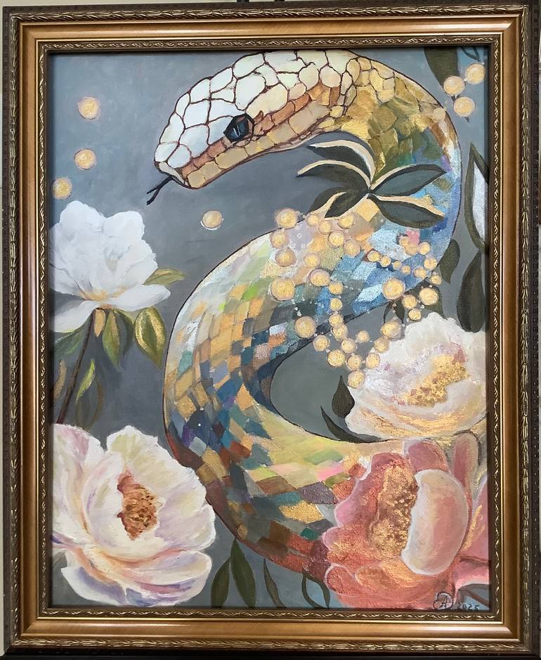 Original Abstract Animal Painting by Antonina Dunaeva