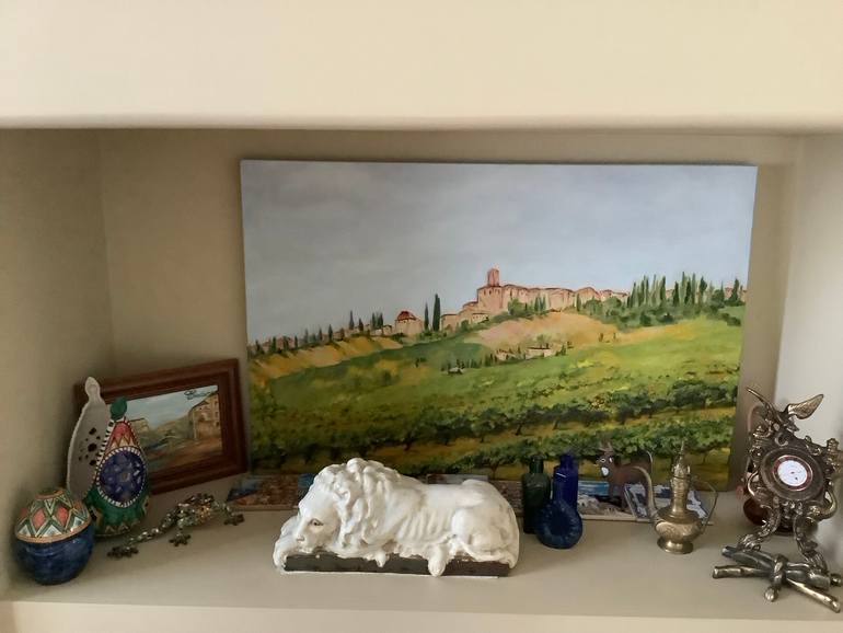 Original Conceptual Landscape Painting by Antonina Dunaeva