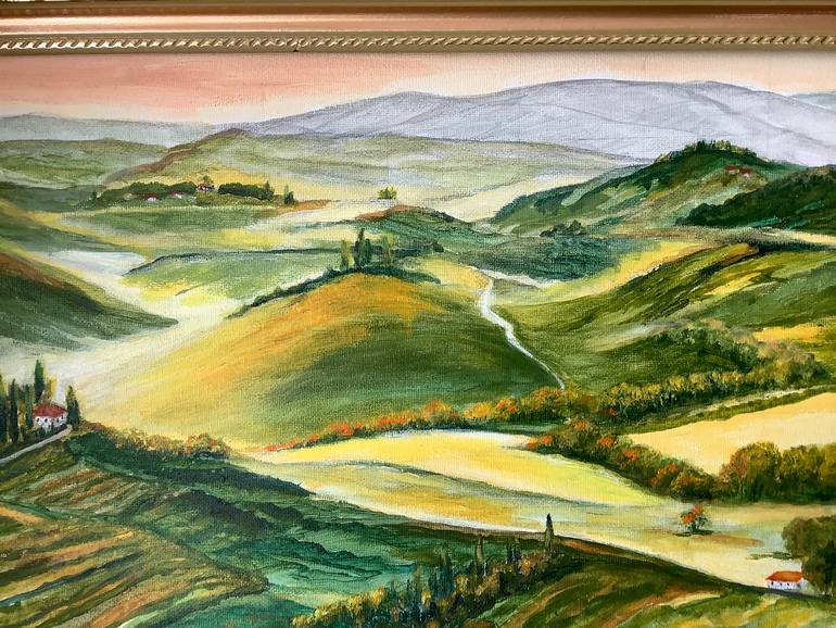 Original Impressionism Landscape Painting by Antonina Dunaeva