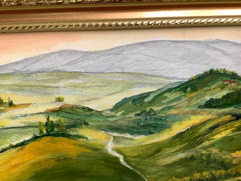 Original Impressionism Landscape Painting by Antonina Dunaeva