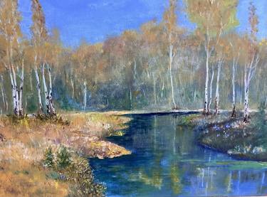 Original Impressionism Seasons Paintings by Antonina Dunaeva