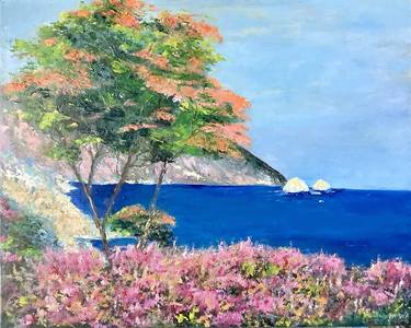 Original Art Deco Seascape Paintings by Antonina Dunaeva