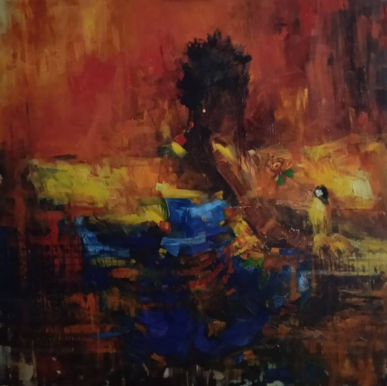 Original Abstract Painting by Adewale Uthman